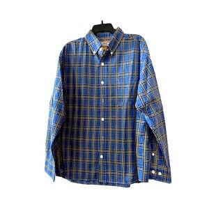 SCHMIDT Work Wear Plaid Men's Button Down Shirt Size XL